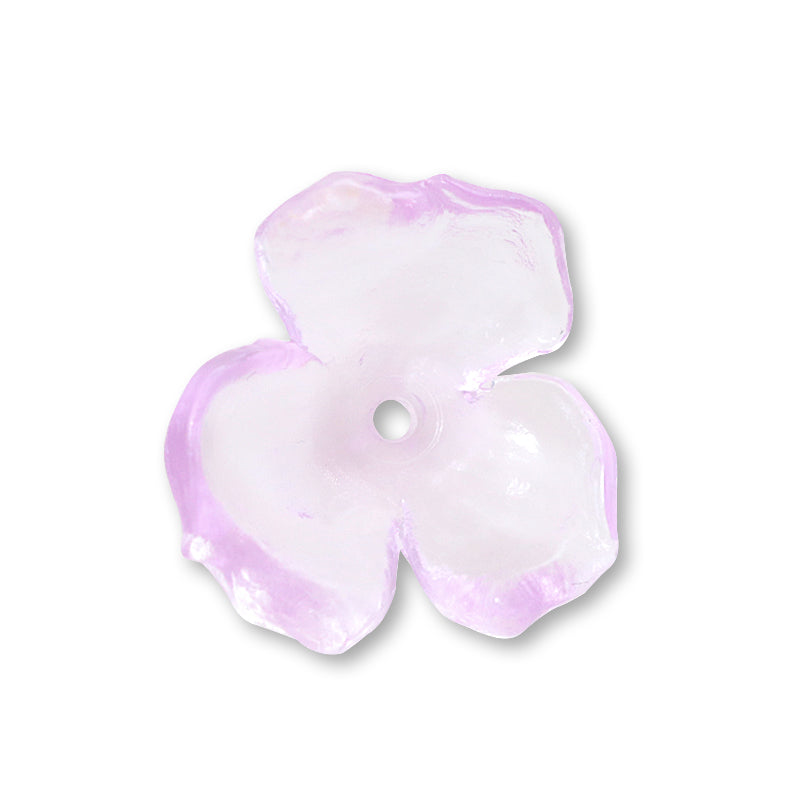 Acrylic Made in Germany Flower 19 Clear Pink