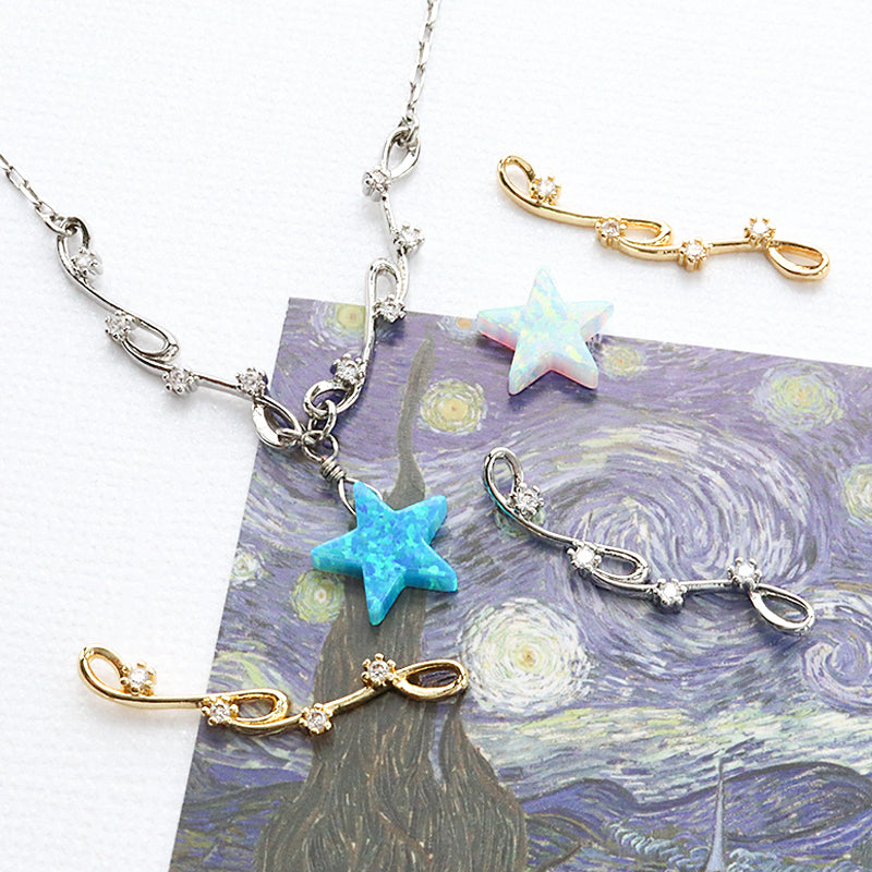人工オパール(KYOTO OPAL) スター ピーコックブルー