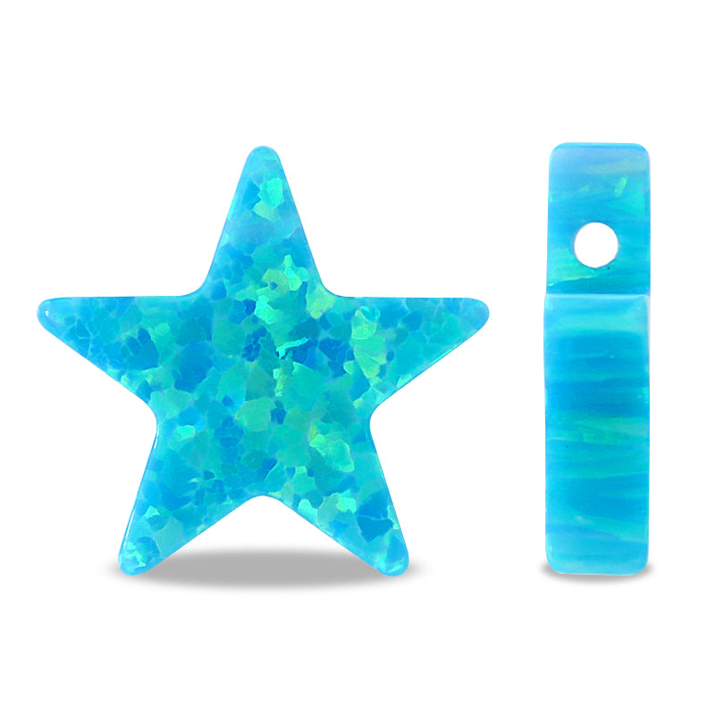 人工オパール(KYOTO OPAL) スター ピーコックブルー