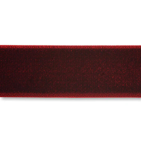 Double-sided velvet ribbon bordeaux