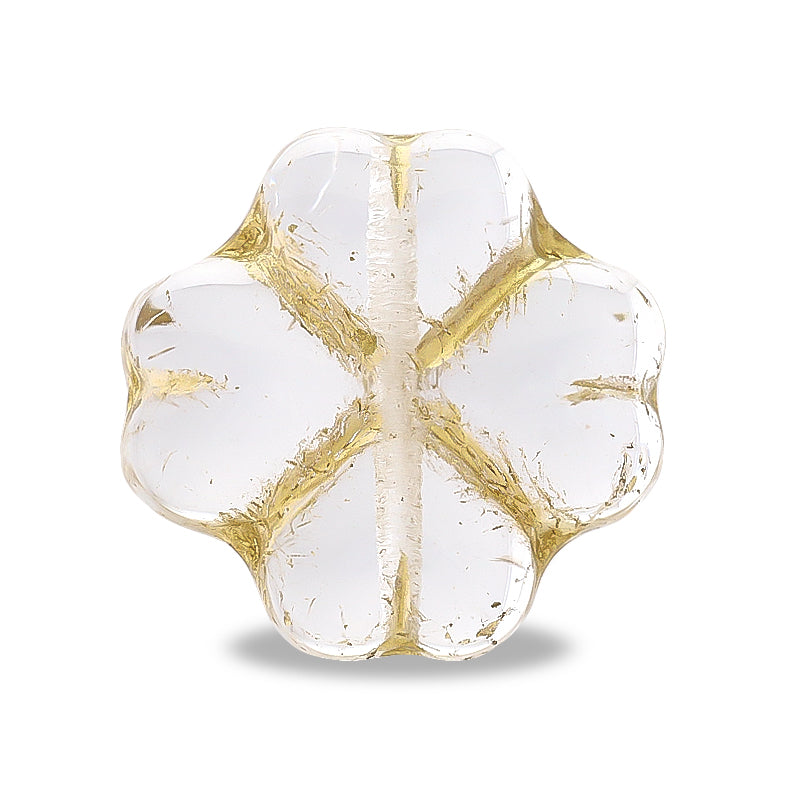 Czech Clover Crystal/G