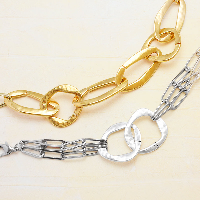 Greek Nuance Oval Chain Parts Gold