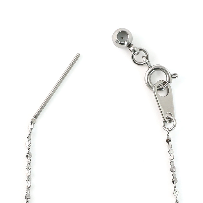 Stainless Steel 316L Slide Pin Chain Necklace Swage 2 Fabric (SUS316L)