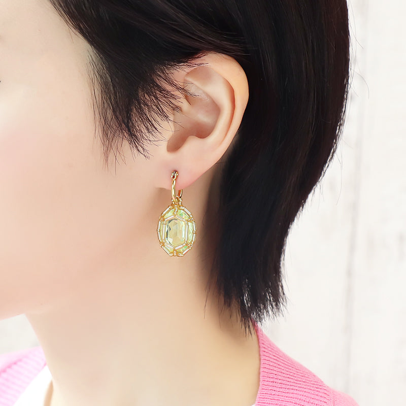 kit Kiwa crystalsGemstone Princess Oval Earrings Green (KR1345)