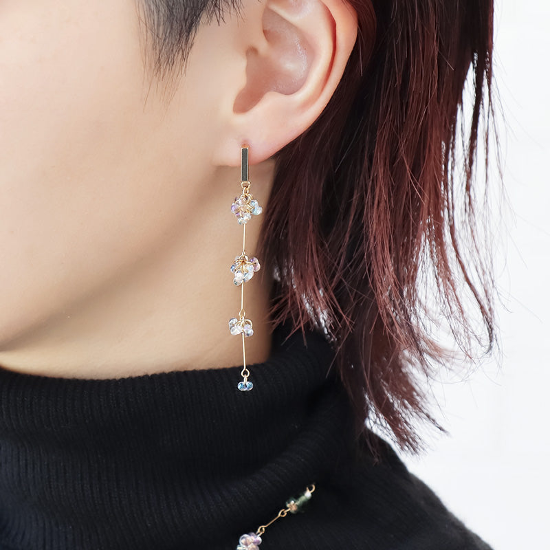 Recipe No.KR1074 Czech Falley Joint Neck & Earrings