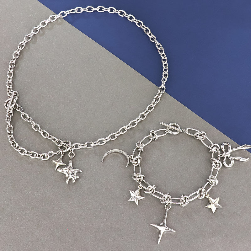 レシピNo.KR1117 スパークルチャームのネック&ブレス