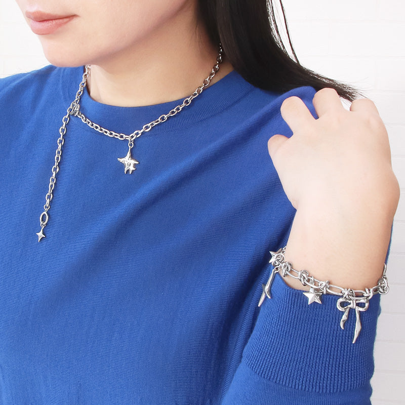 レシピNo.KR1117 スパークルチャームのネック&ブレス
