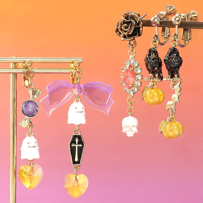 Recipe No. KR1252 3 types of pop ear accessories for Halloween charms
