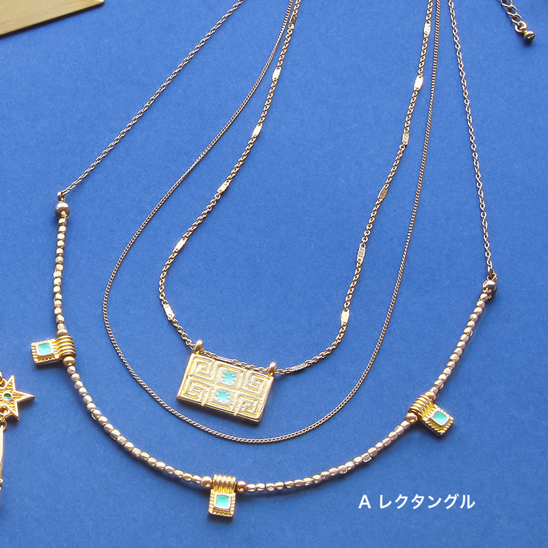 Recipe No. KR1255 2 types of Greek parts necklaces