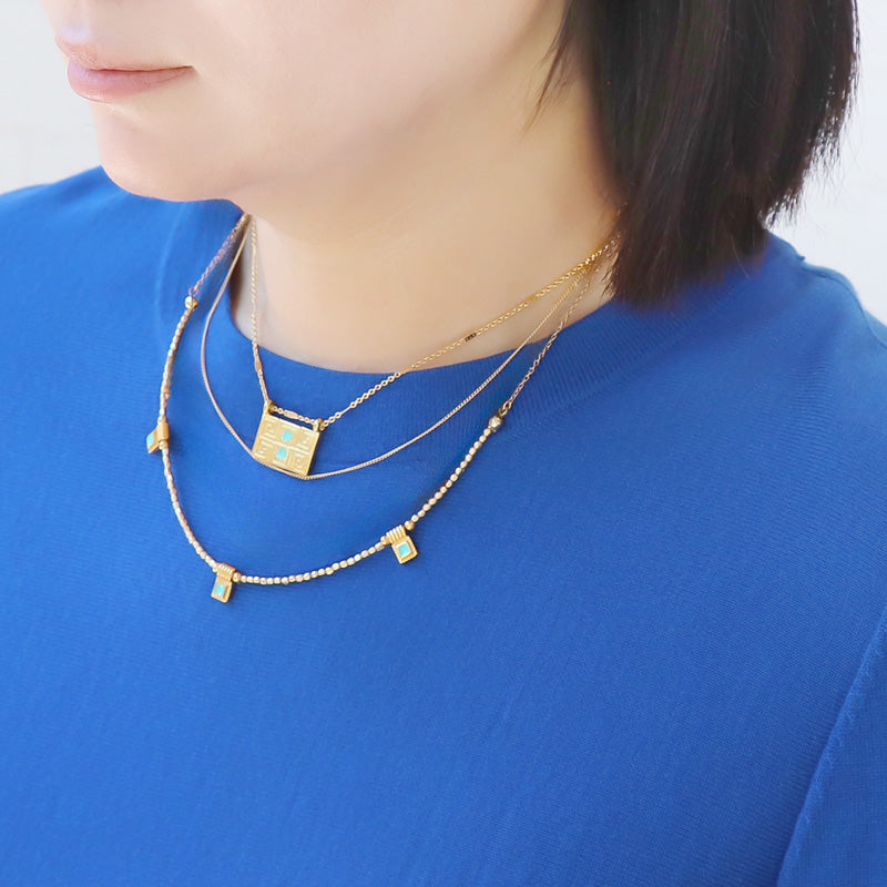 Recipe No. KR1255 2 types of Greek parts necklaces
