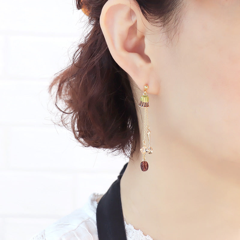 レシピNo.KR1259 スイーツチャームのコーヒータイムアクセサリー3種