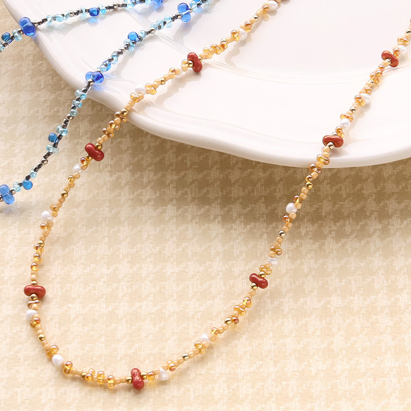 レシピNo.KR1274 チェコファルファーレ オータムカラーの2Wayアクセサリー