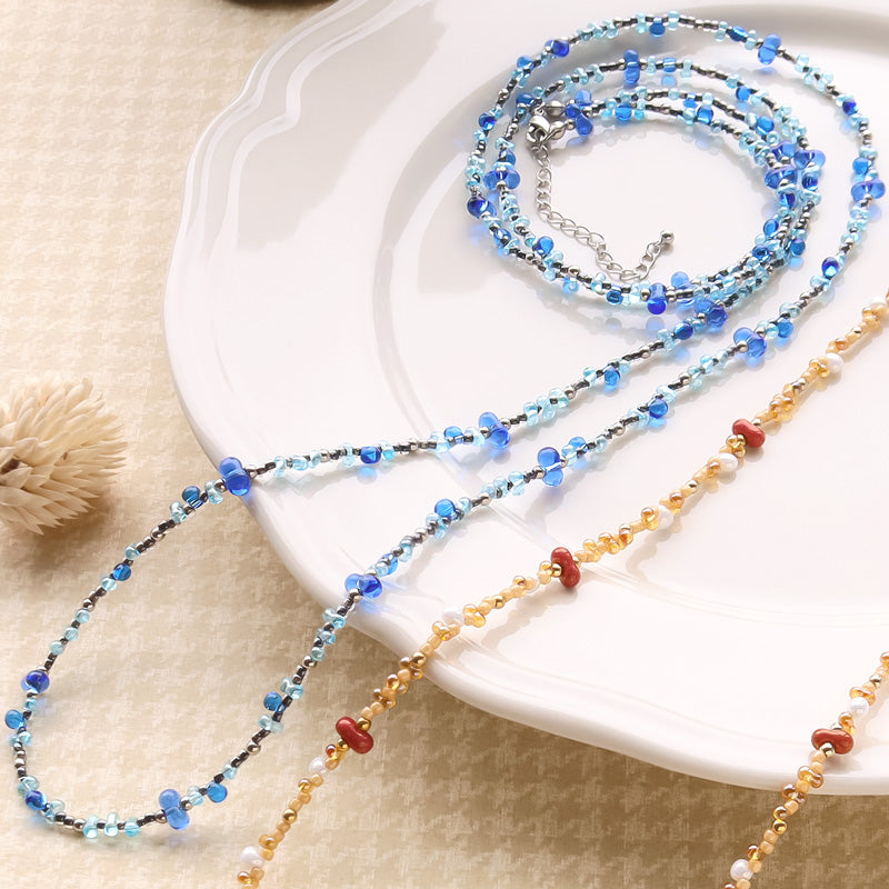 レシピNo.KR1274 チェコファルファーレ オータムカラーの2Wayアクセサリー