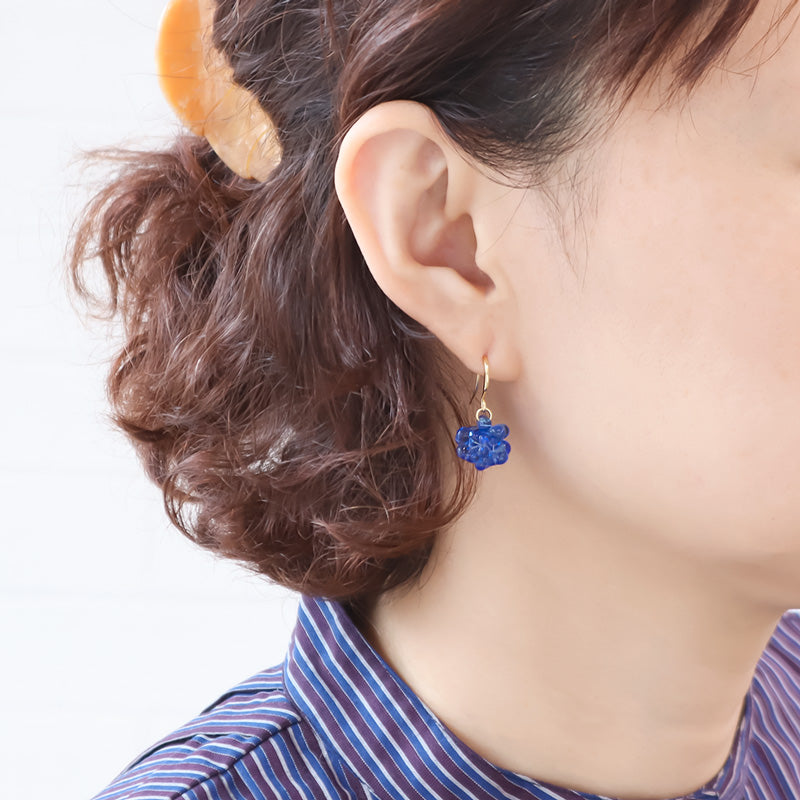 レシピNo.KR1275 チェコファルファーレのフルーツイヤーアクセサリー3種