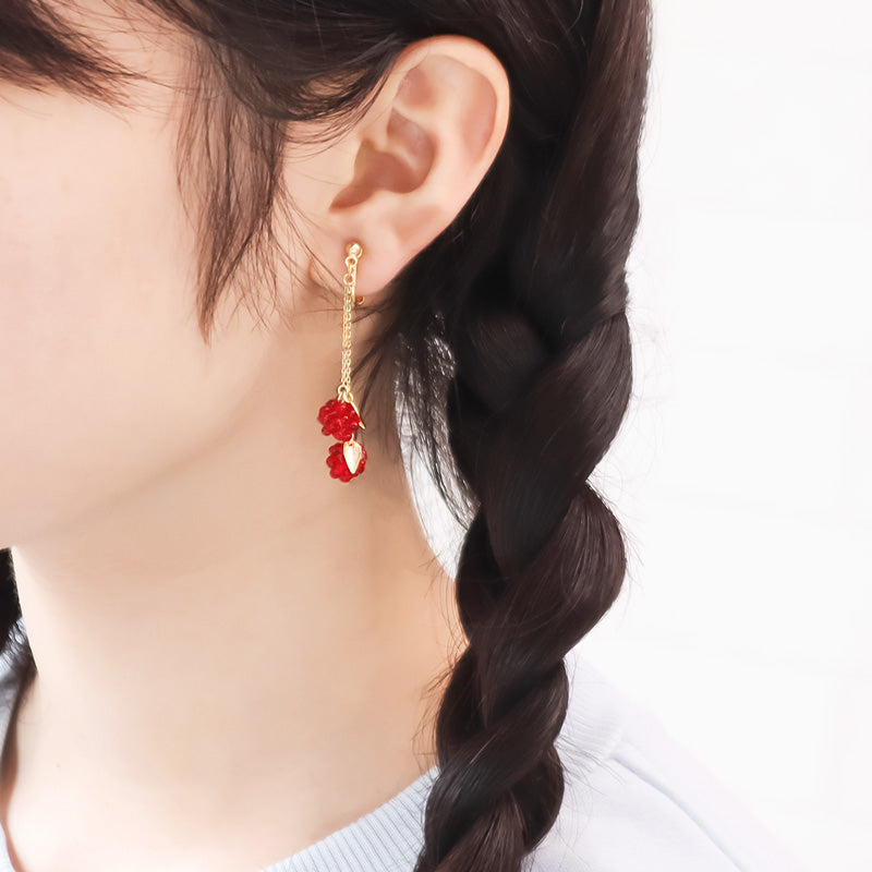 レシピNo.KR1275 チェコファルファーレのフルーツイヤーアクセサリー3種