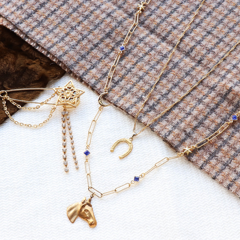 Recipe No.KR1296 American Charm Stella Neck & Brooch