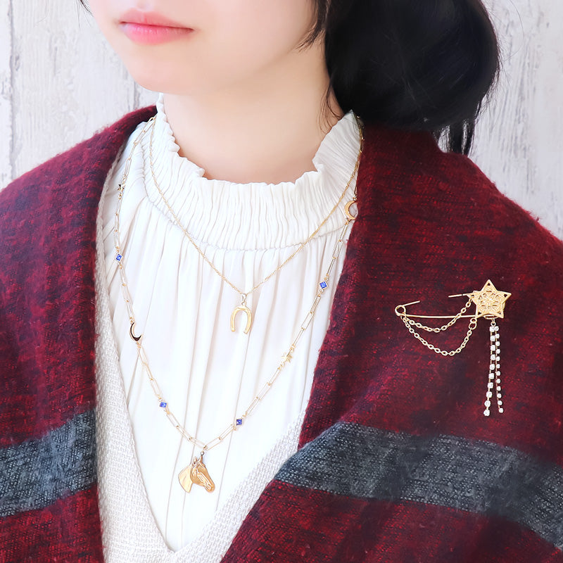 Recipe No.KR1296 American Charm Stella Neck & Brooch
