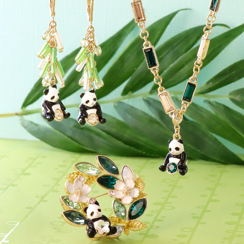 Recipe No.KR1298Bezel3 types of charm panda accessories