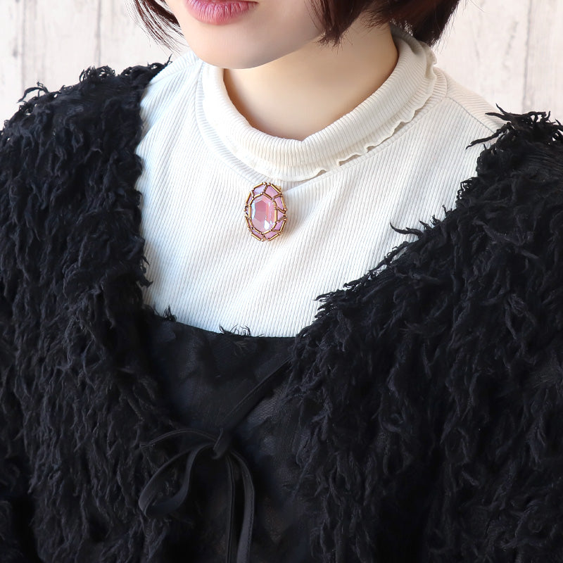Recipe No.KR1302Kiwa crystals2 types of jeweled brooches