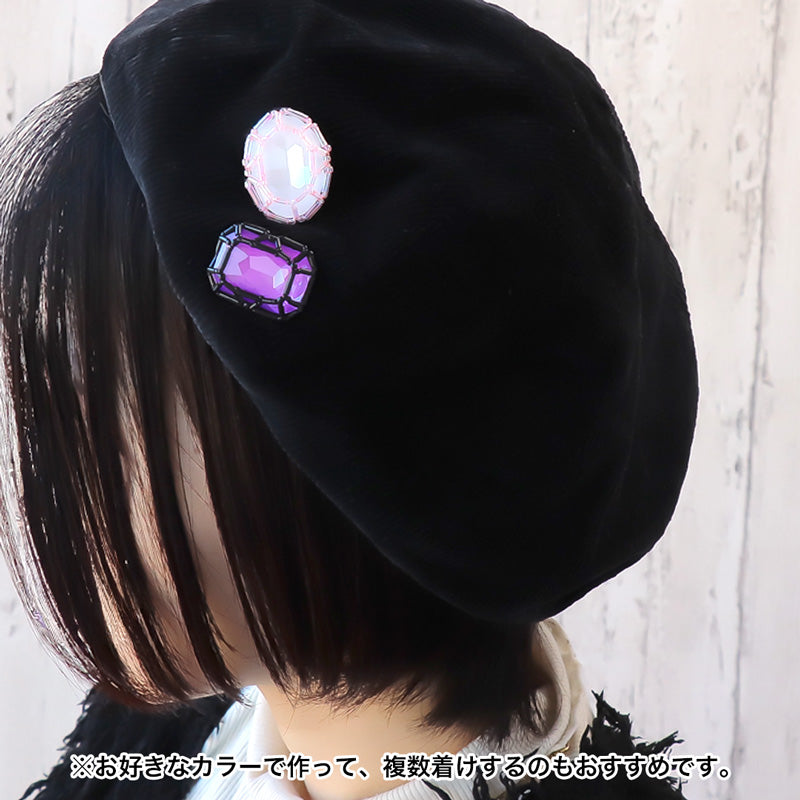 Recipe No.KR1302Kiwa crystals2 types of jeweled brooches