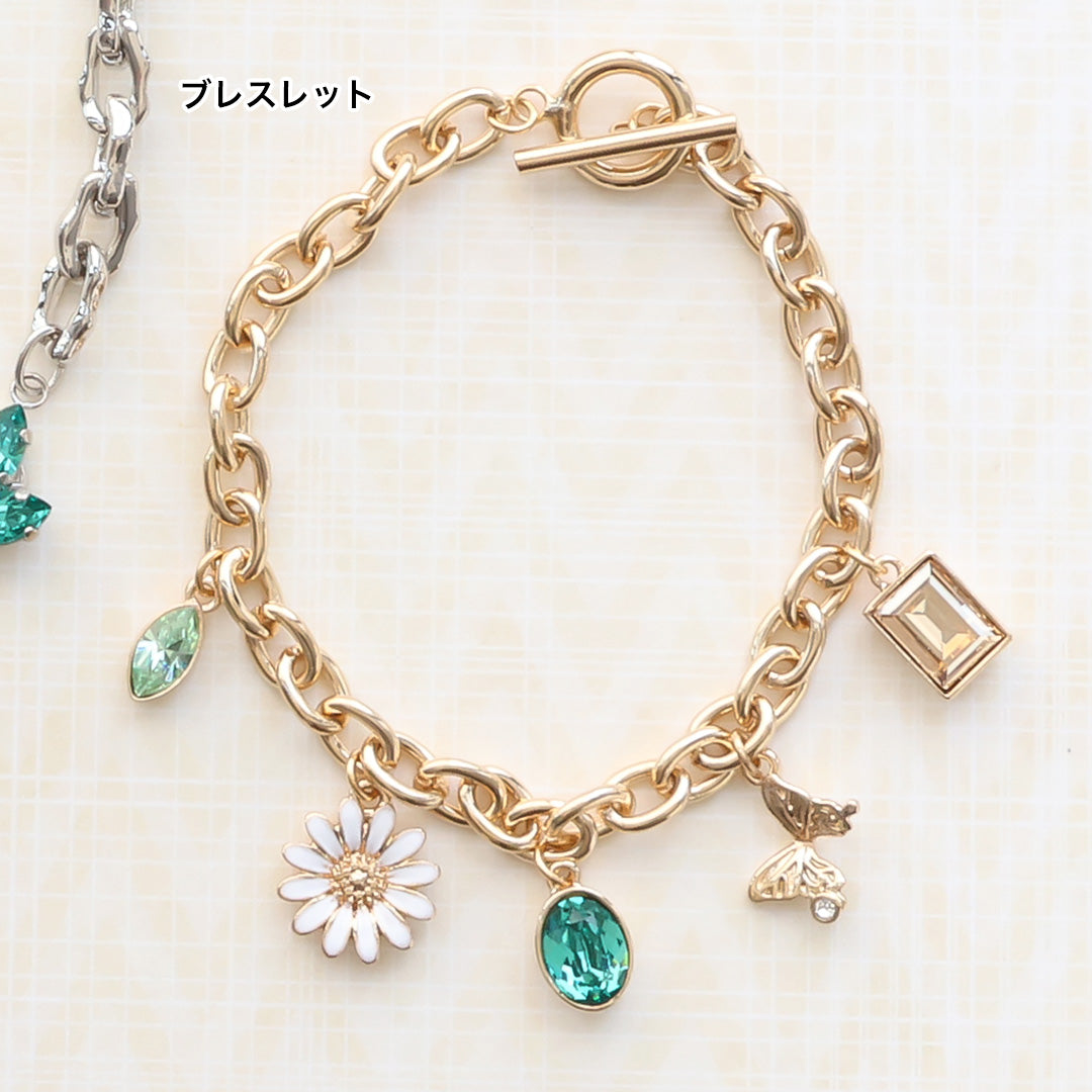 材料表No.ER0319 貴和クリスタルのスプリングアクセサリー3種