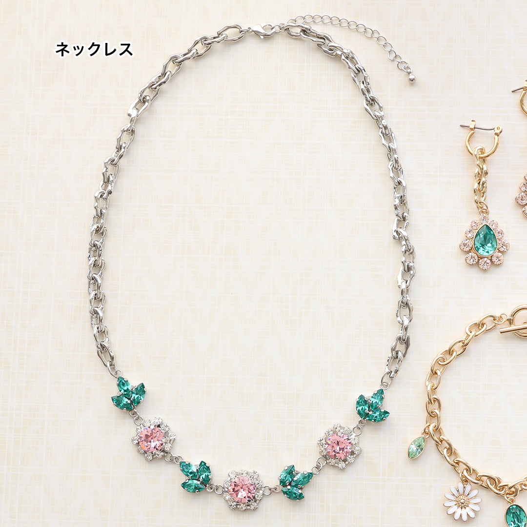 材料表No.ER0319 貴和クリスタルのスプリングアクセサリー3種