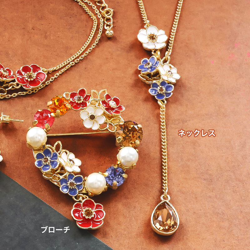 材料表No.ER0342 アネモネのブーケアクセサリー4種