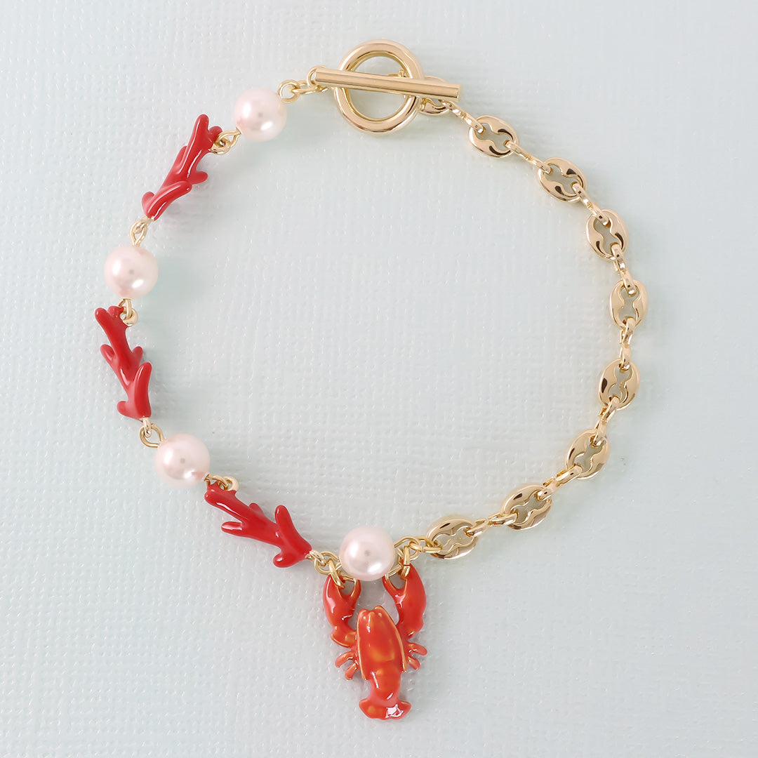 材料表No.ER0350 チャームロブスターのアクセサリー3種