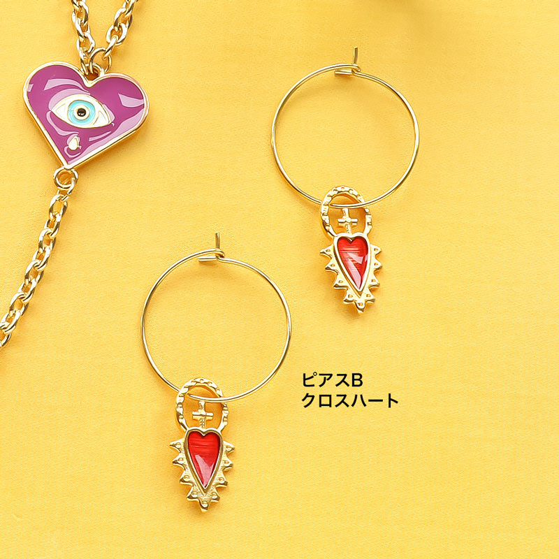 材料表No.ER0365 ギリシャパーツのハートアクセサリー4種