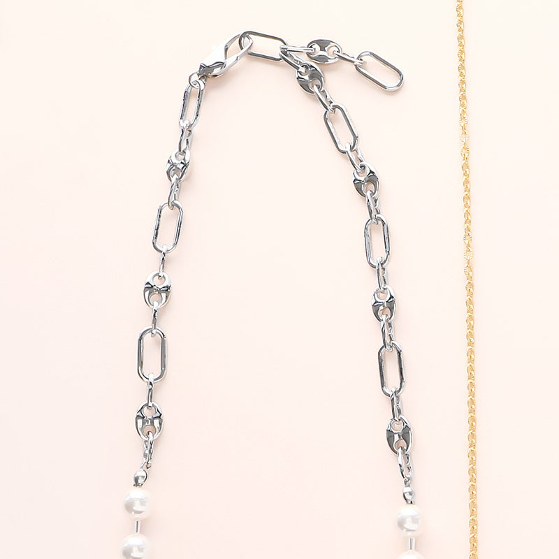 Material list No.ER0418Kiwa crystals3 types of heart motif necklaces