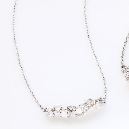 レシピNo.KR0225 キュービックジルコニアのスパイクネック&ブレス