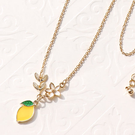 レシピNo.KR0292 レモンチャームのネック&ピアス