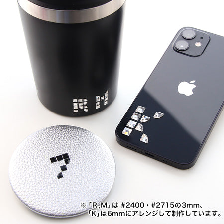 レシピNo.KR0306 クリスタルのジオメトリックイニシャルデコ(ナンバー)