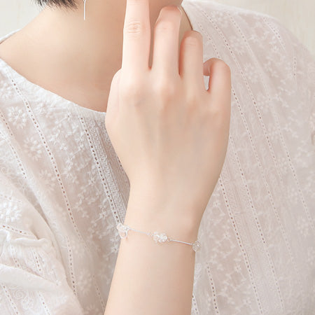 レシピNo.KR0317 半貴石サザレのチェーンブレス&ピアス