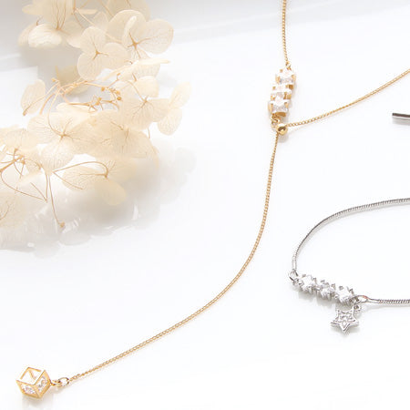 レシピNo.KR0425 キュービックジルコニアのアクセサリー2種