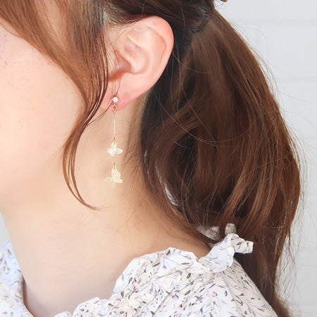 レシピNo.KR0427 スターダストバタフライのピアス3種