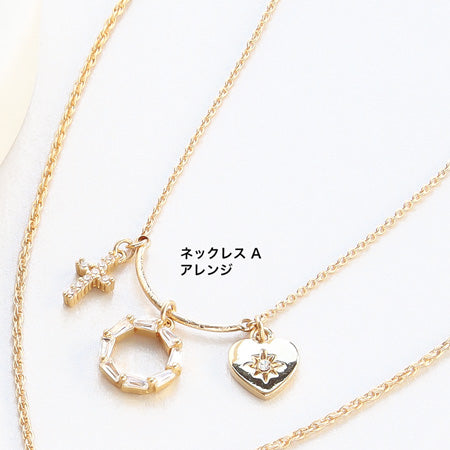 レシピNo.KR0443 キュービックジルコニアのサークルアクセサリー3種