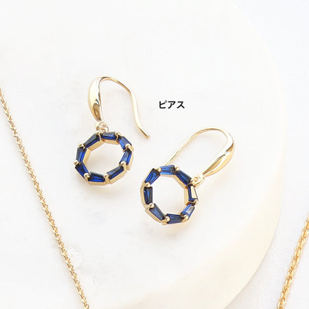 レシピNo.KR0443 キュービックジルコニアのサークルアクセサリー3種