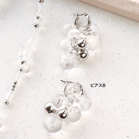 Recipe No.KR0484 4 types of German-made acrylic clear accessories