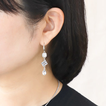 レシピNo.KR0518 貴和クリスタルのビジューレーンネック&ピアス