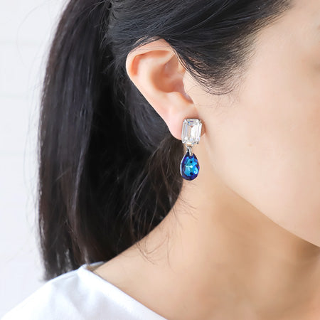 レシピNo.KR0688 貴和クリスタルと石座付金具のイヤーアクセサリー6種