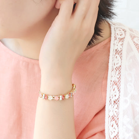 レシピNo.KR0728 貴和クリスタルラッカーイグナイトのブレス&イヤリング
