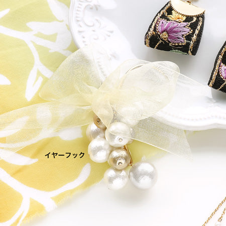 レシピNo.KR0774 浴衣スタイルにもおすすめ!イヤーアクセサリー3種