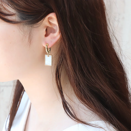 レシピNo.KR0778 シェルパーツのシンプルアクセサリー4種