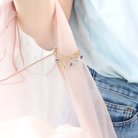 Recipe No.KR0782 Natural color accessories of animal charm 2 types