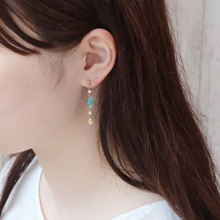 レシピNo.KR0814 K14ゴールドフィルドと半貴石のアクセサリー3種