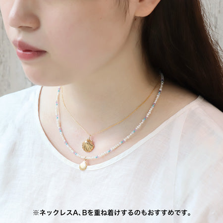 レシピNo.KR0815 K14ゴールドフィルドのマリンモチーフアクセサリー3種