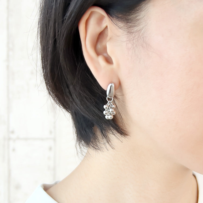 レシピNo.KR0897 メタリックデザインピアス3種