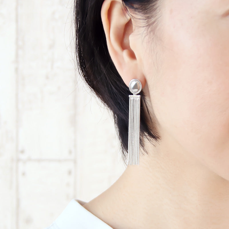 レシピNo.KR0897 メタリックデザインピアス3種