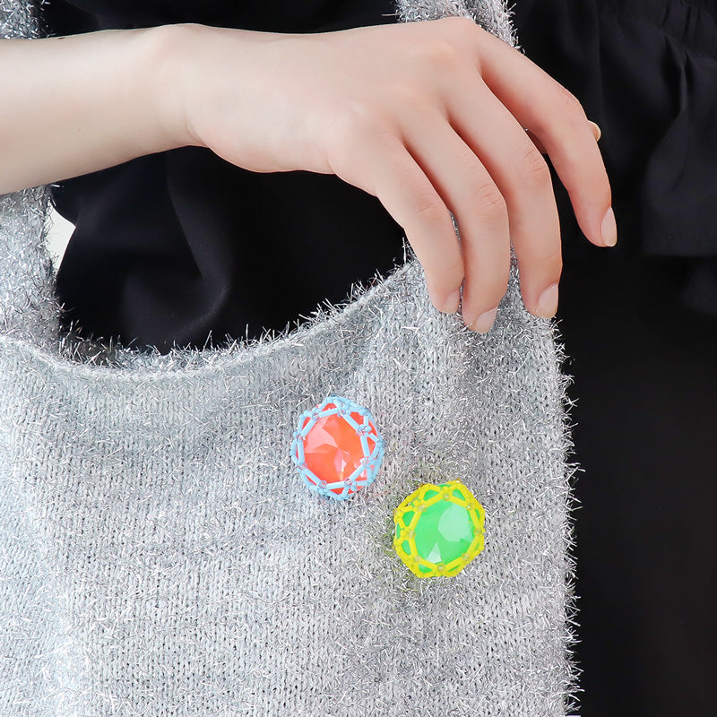 Recipe No. KR1222Kiwa crystalsOctagon Brooch (KR1179)